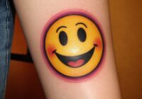 Smiley Tattoo Bedeutung » Freude und Unbeschwertheit