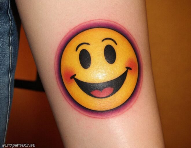 Smiley Tattoo Bedeutung » Freude und Unbeschwertheit