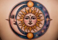 Sonne Mond Tattoo Bedeutung » Dualität des Lebens