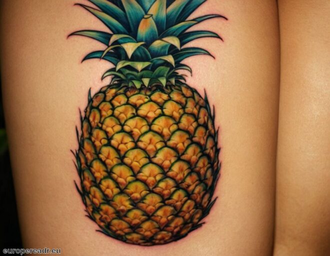 Ananas Tattoo Bedeutung » Gastfreundschaft symbolisiert