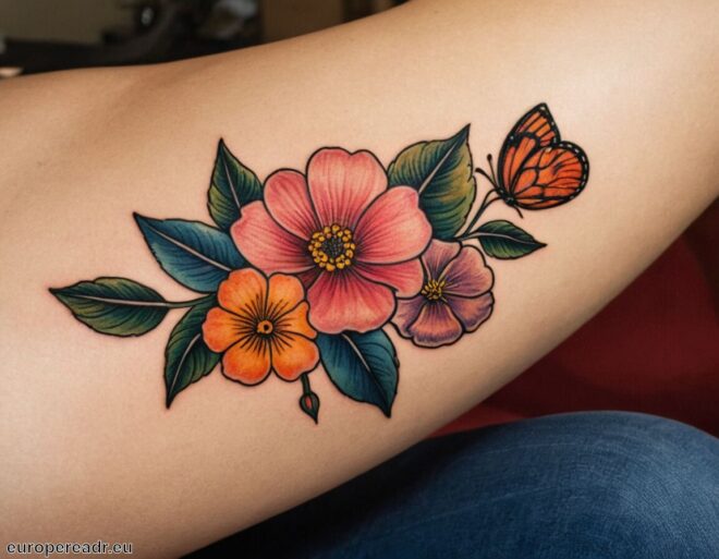 Blumen Familie Tattoo Bedeutung » Zusammenhalt und Liebe
