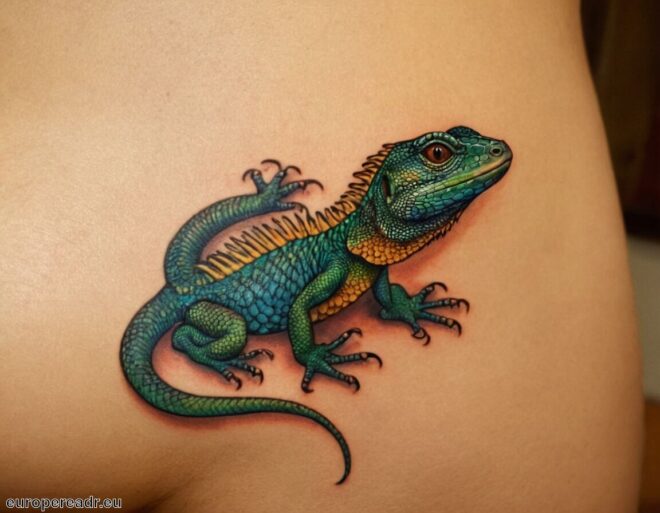 Eidechse Tattoo Bedeutung » Anpassungsfähigkeit