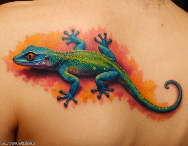 Gecko Tattoo Bedeutung » Anpassungsfähigkeit und Glück