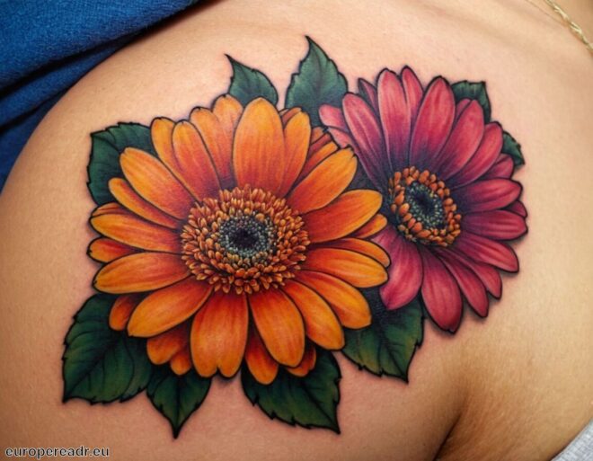 Gerbera Tattoo Bedeutung » Freude und Liebe