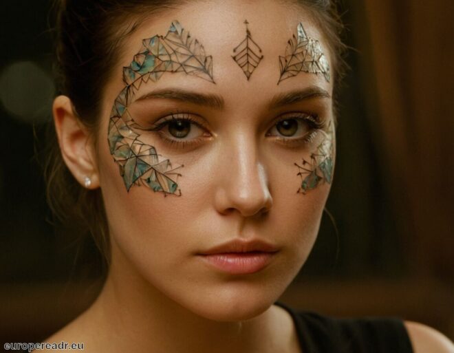 Gesicht aus Glas Tattoo Bedeutung » Zerbrechliche Schönheit