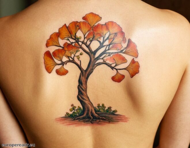 Ginkgo Tattoo Bedeutung » Langlebigkeit und Weisheit