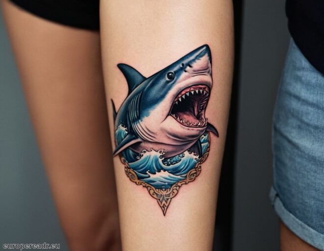 Hai Tattoo Bedeutung » Kraft und Dominanz