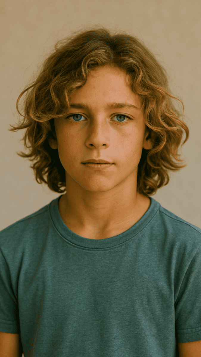 Surferfrisur mit Locken