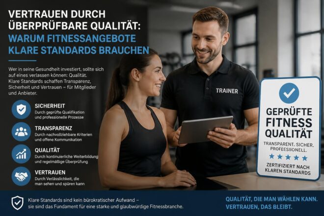 Vertrauen durch überprüfbare Qualität: Warum Fitnessangebote klare Standards brauchen